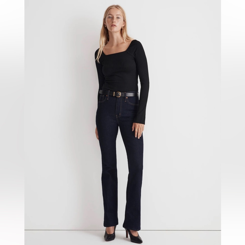 NWT Madewell Skinny Flare Jeans in Rinse Wash
